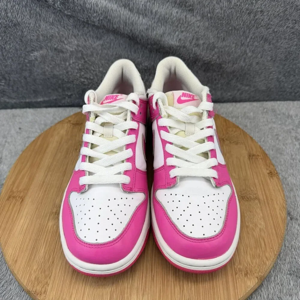 Nike Dunk Low Shoes Boys Size 6.5Y Pink Sneakers FB9109-102 No Insoles